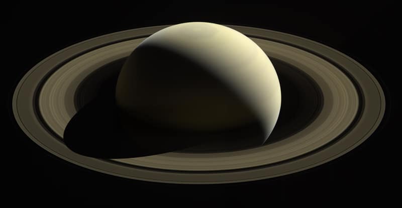 Saturn, so far from home.